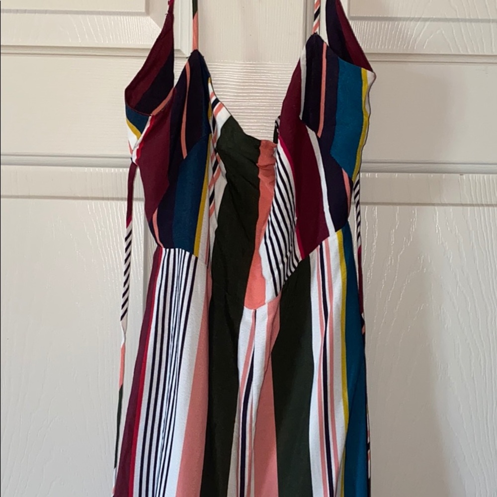 Multi-Color Stripe Jumpsuit - image 1